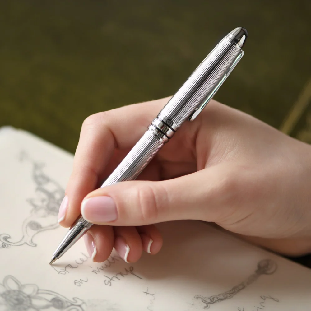 Ball Point Ribbed Pen - Image 2