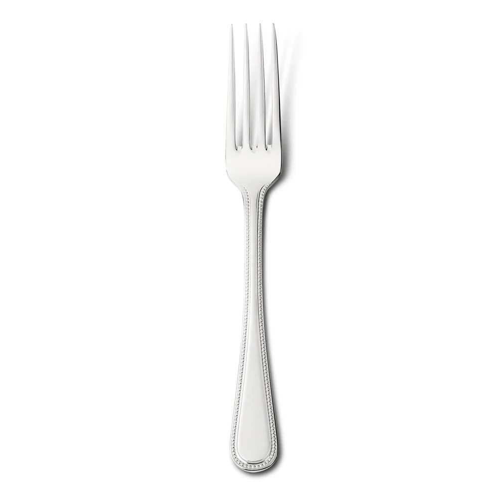 Bead Silver Plated Dessert Fork - Single