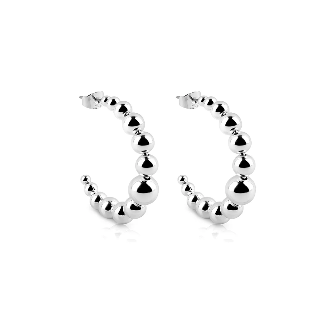 Beaded Hoop Earrings - Image 4
