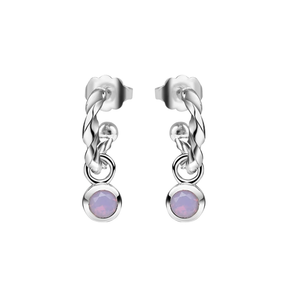 Birthstone Earrings October - Image 3