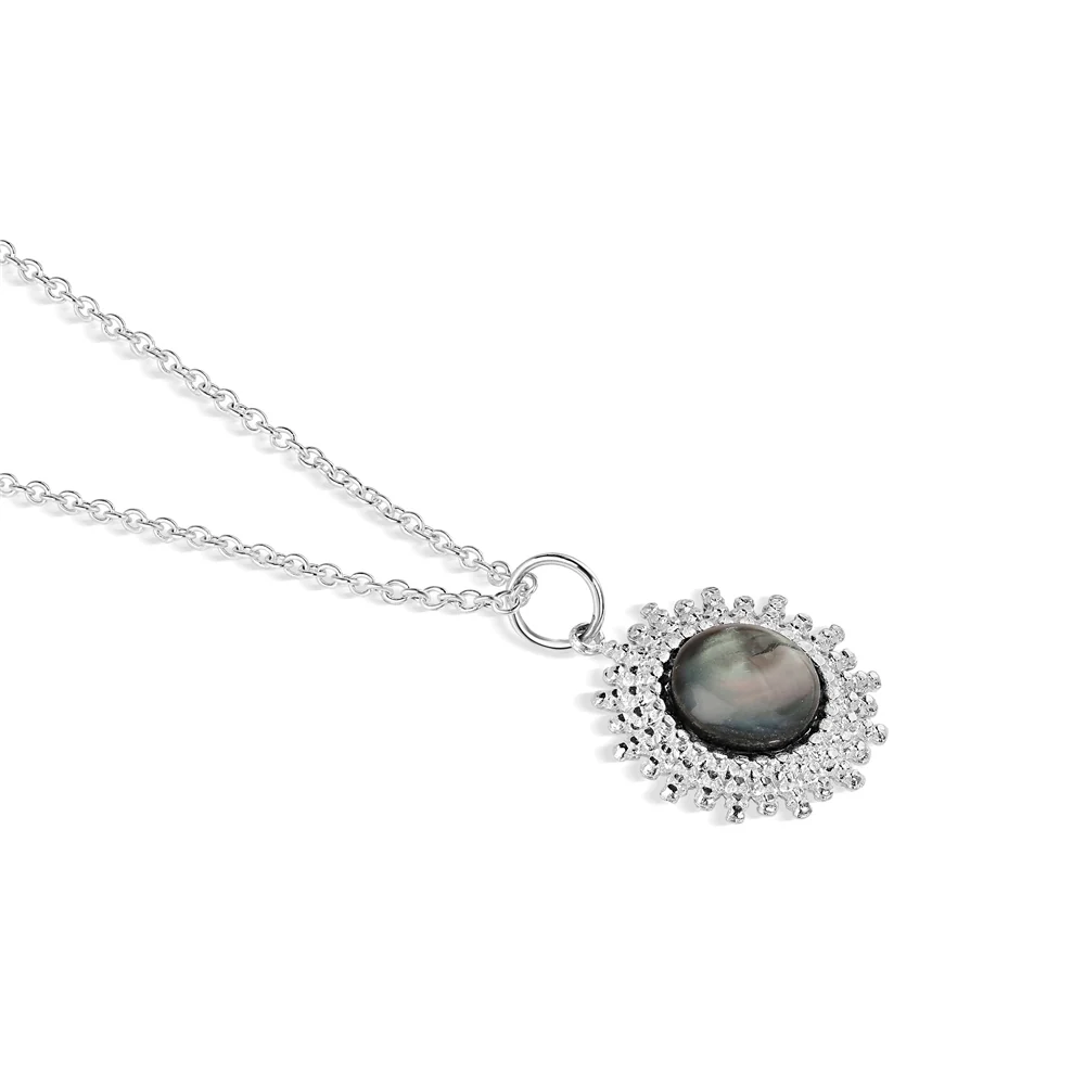 Black MOP Cabochon Pendant - Image 3