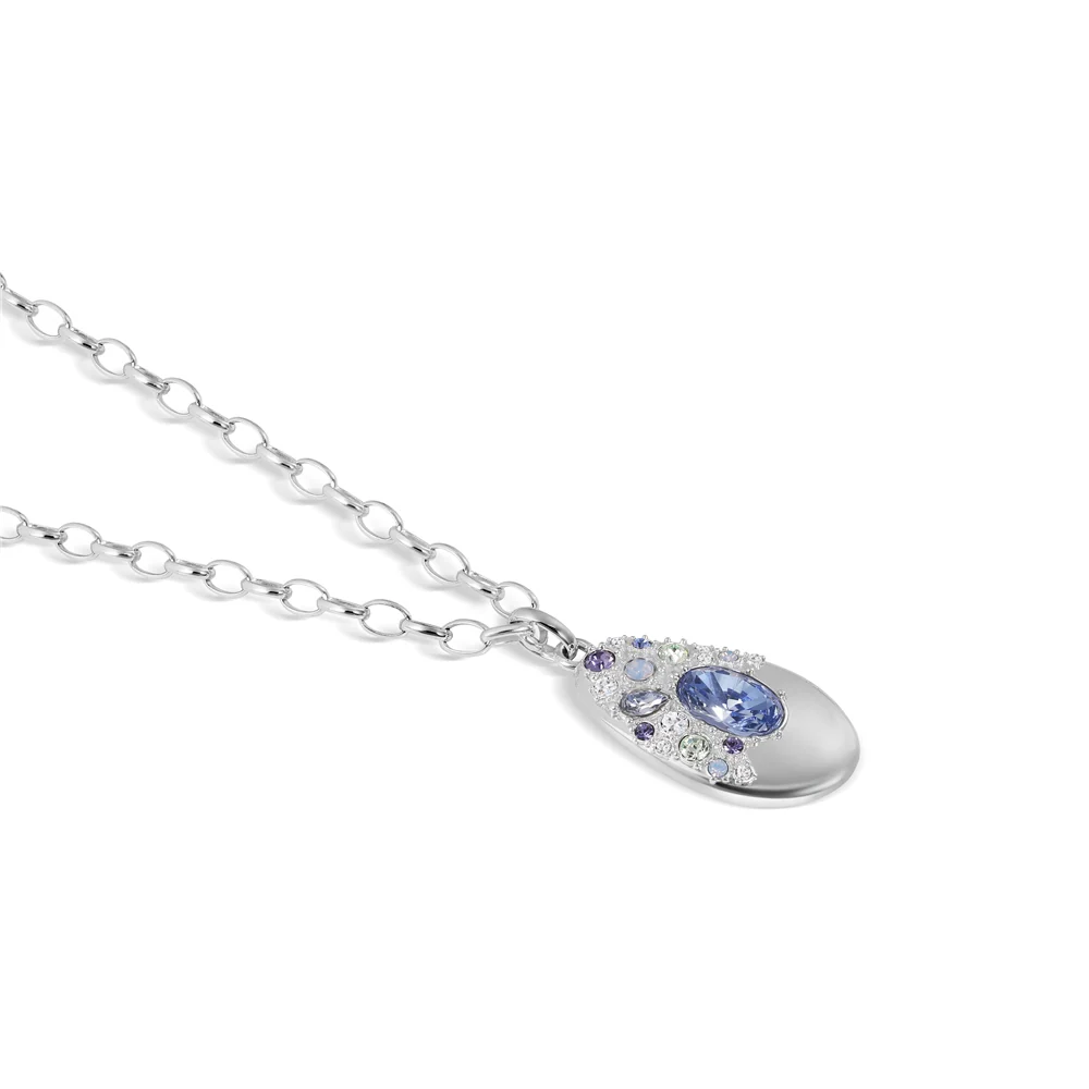 Large Pendant with Blue and Clear Stones - Image 3