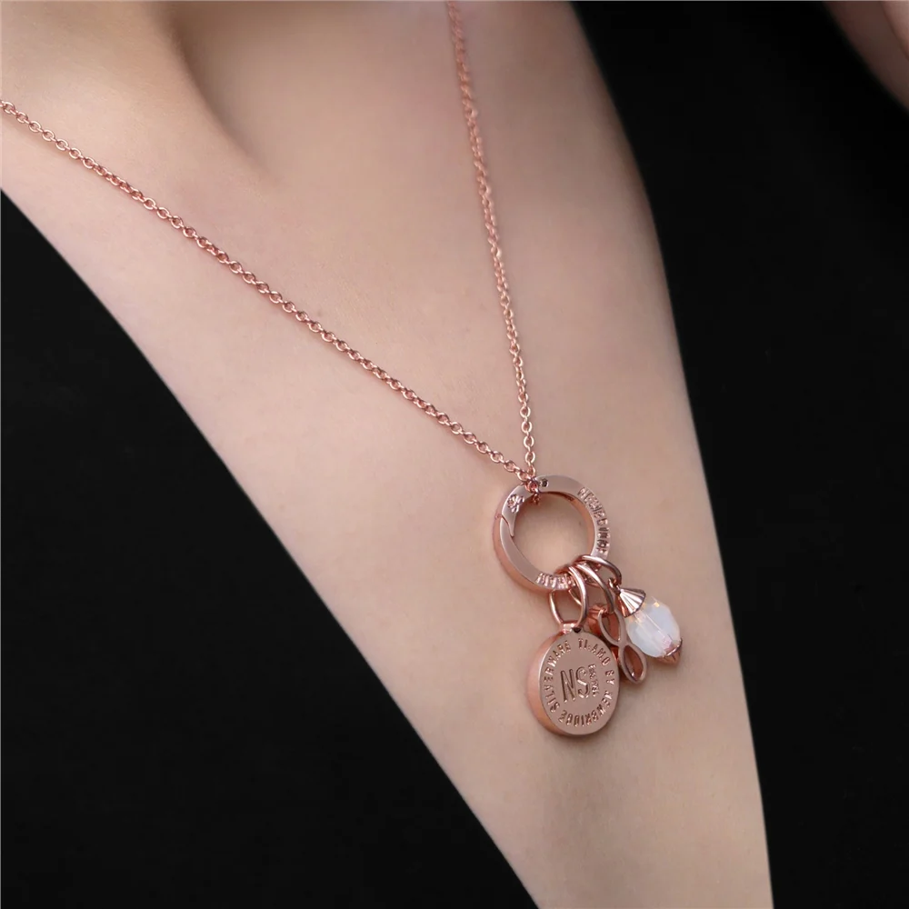 October Birthstone Pendant (Rose Gold) - Image 2