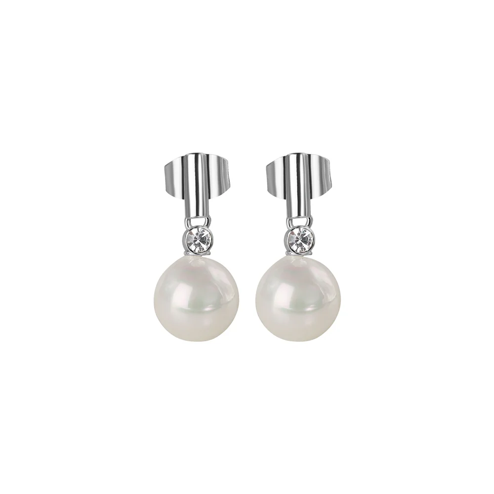 Pearl Stud Earrings - Image 3