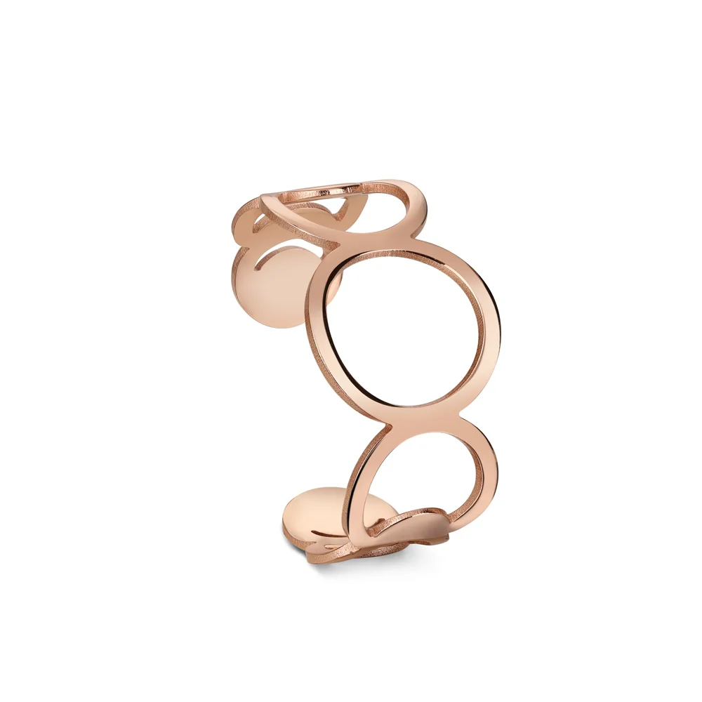 Rose Gold Circular Bangle - Image 3