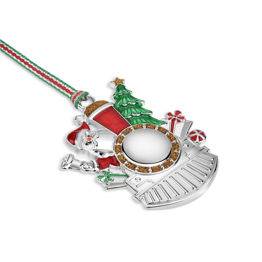 Santa in Steam Engine Christmas Tree Decoration - Image 3
