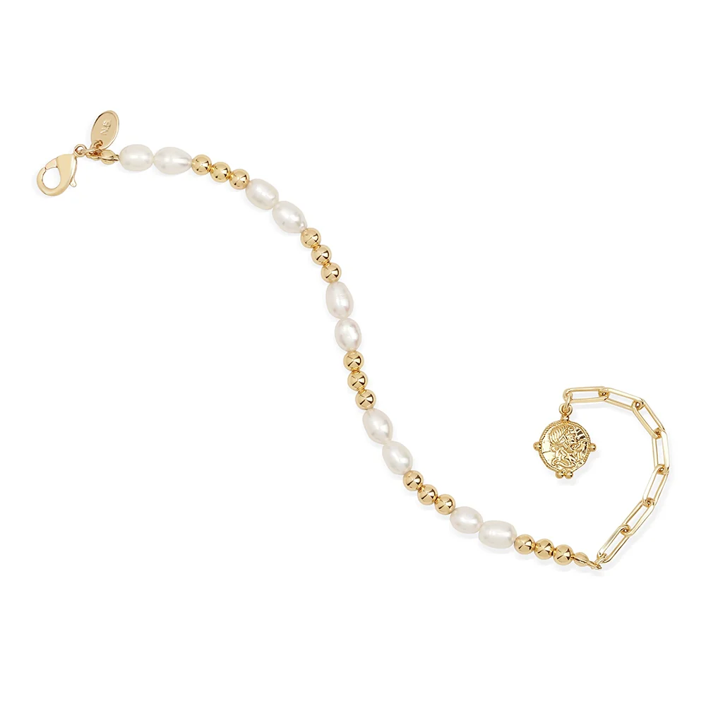 Sappho Seed Pearl Beaded Bracelet - Image 3