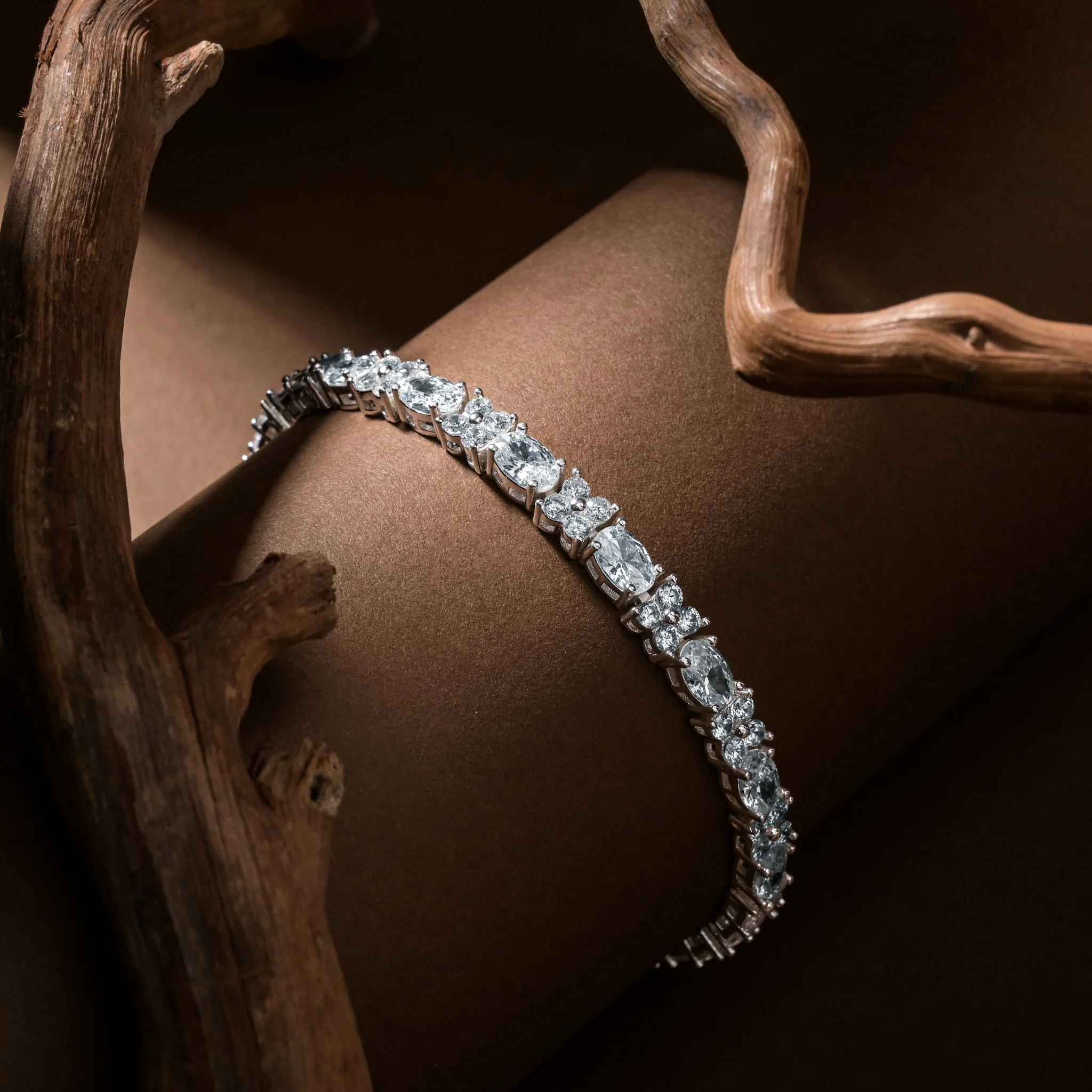 Silver Plated Cubic Zirconia Bracelet - Image 2