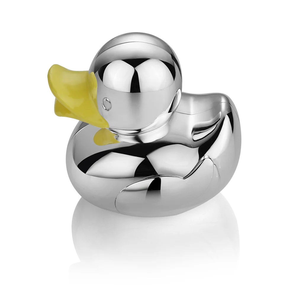 Silver Plated Duck Money Bank - Image 3