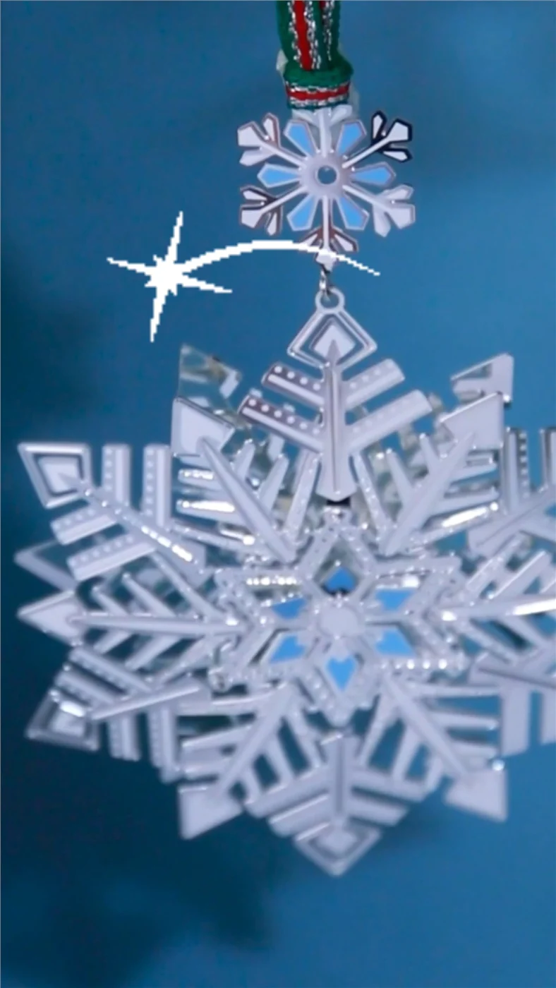 Snowflake Christmas Tree Decoration - Image 3