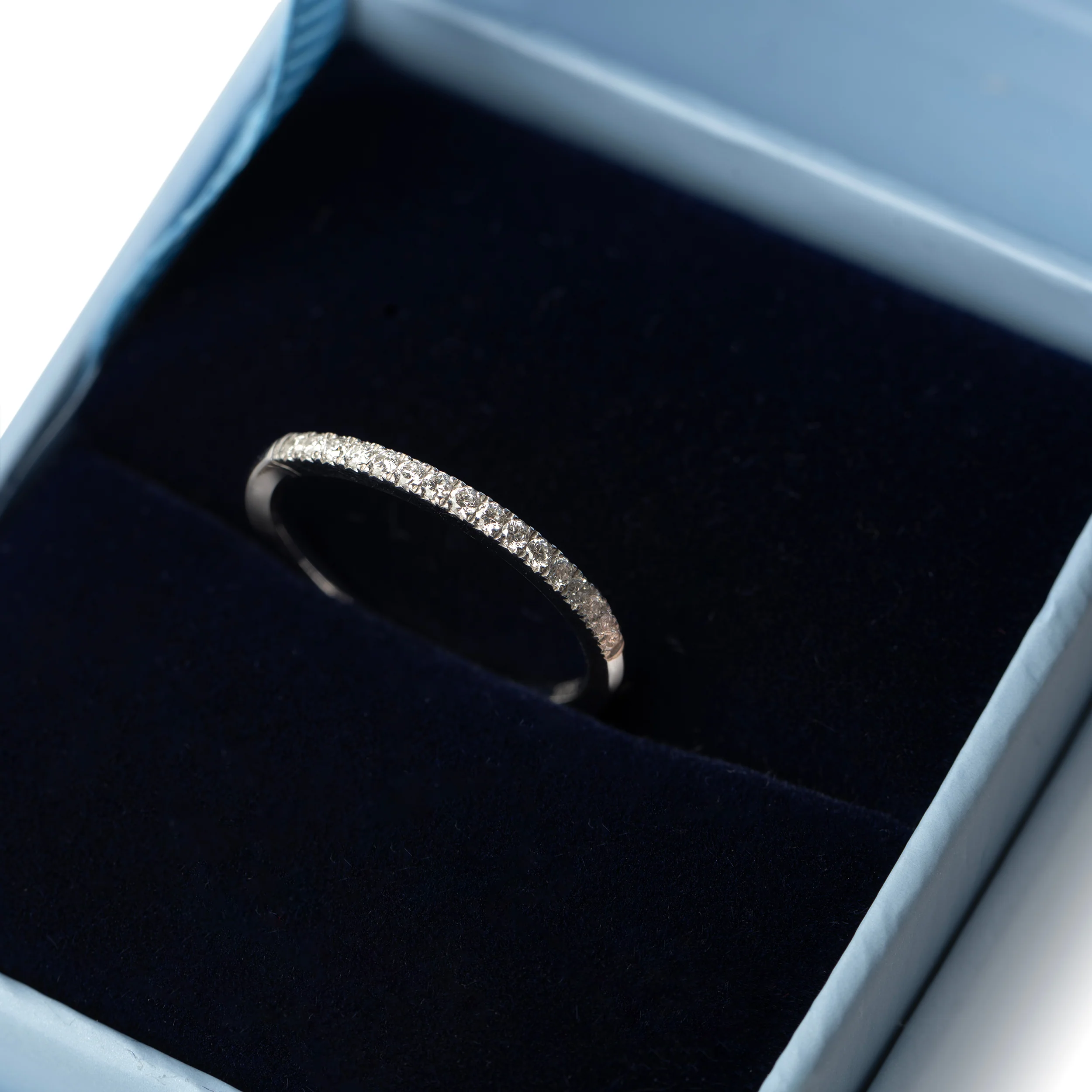 Sterling Silver Pavé Lab Grown Diamond Ring 0.35ct Size N - Image 6