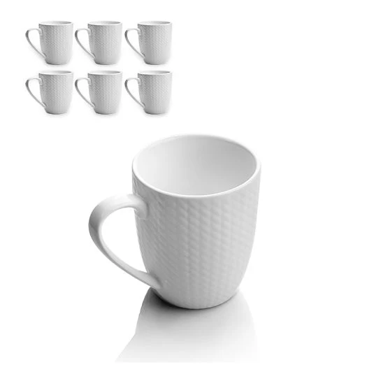 Whiteware 6 Piece Mug Set - Image 3