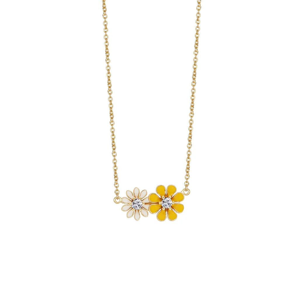Yellow and White Floral Pendant - Image 3